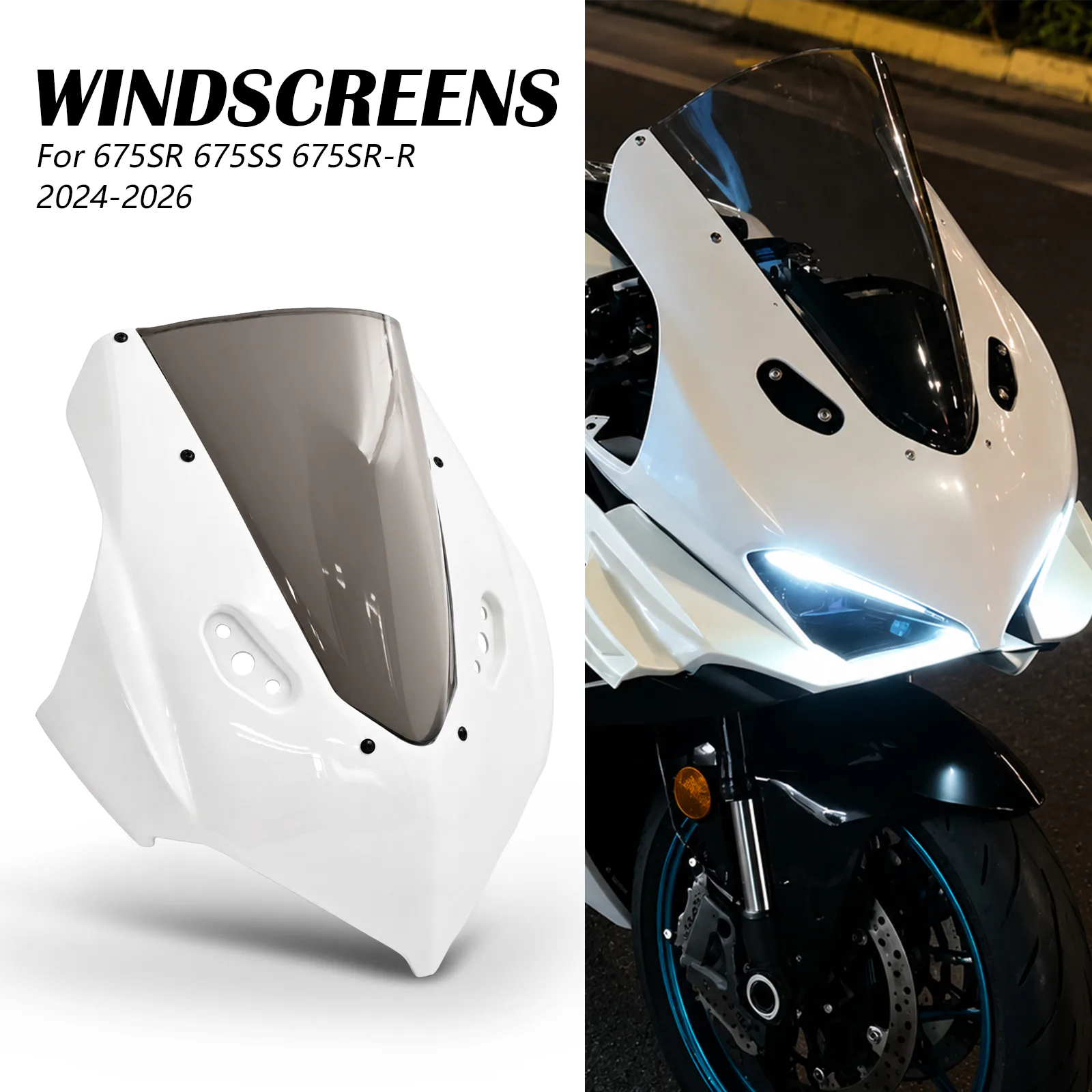675SR / 675SS Windshield detail 3