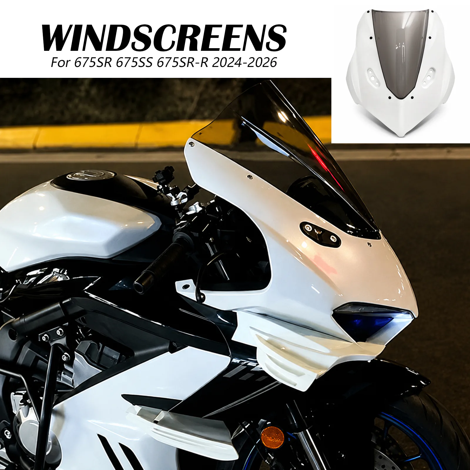 675SR / 675SS Windshield detail 4