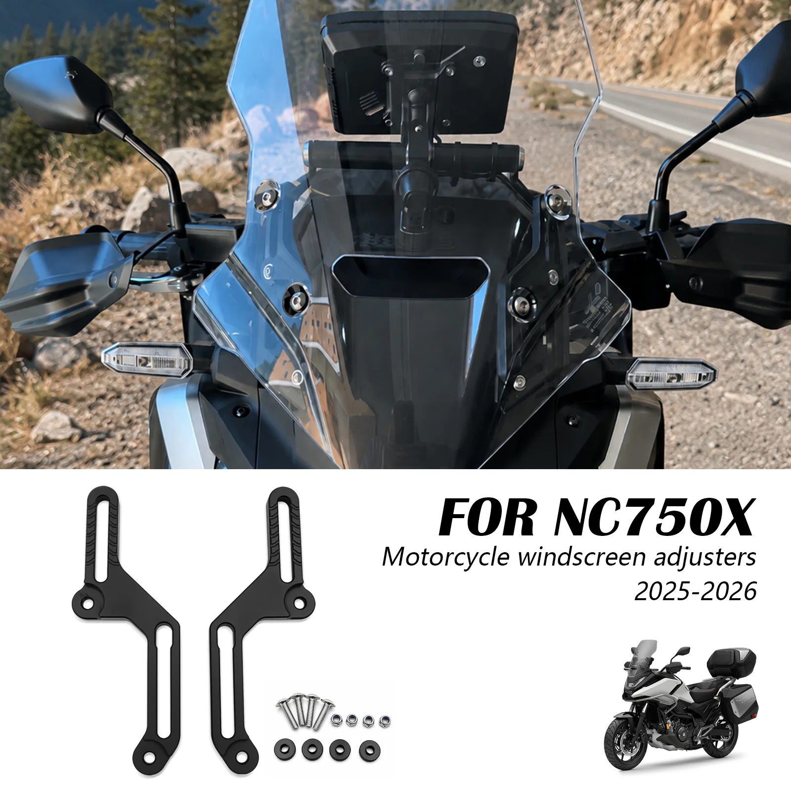 NC750X Windshield Adjuster detail 2
