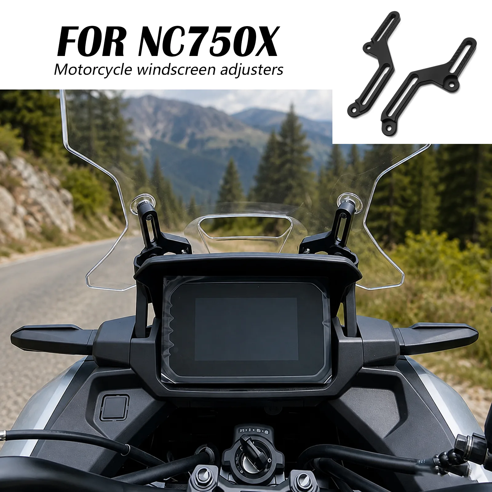 NC750X Windshield Adjuster detail 4