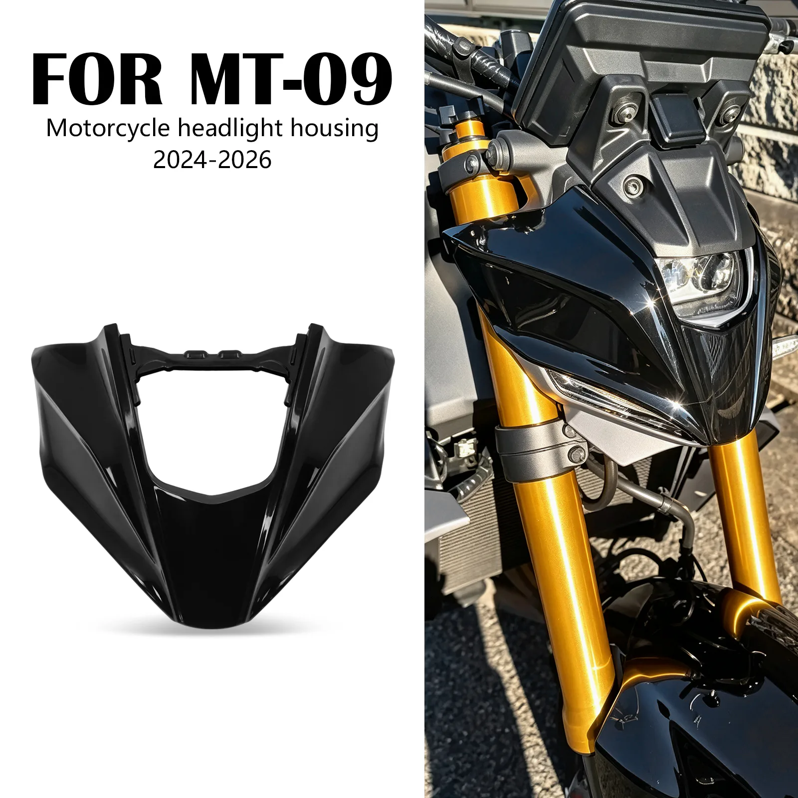 MT-09 Headlight Guard detail 2