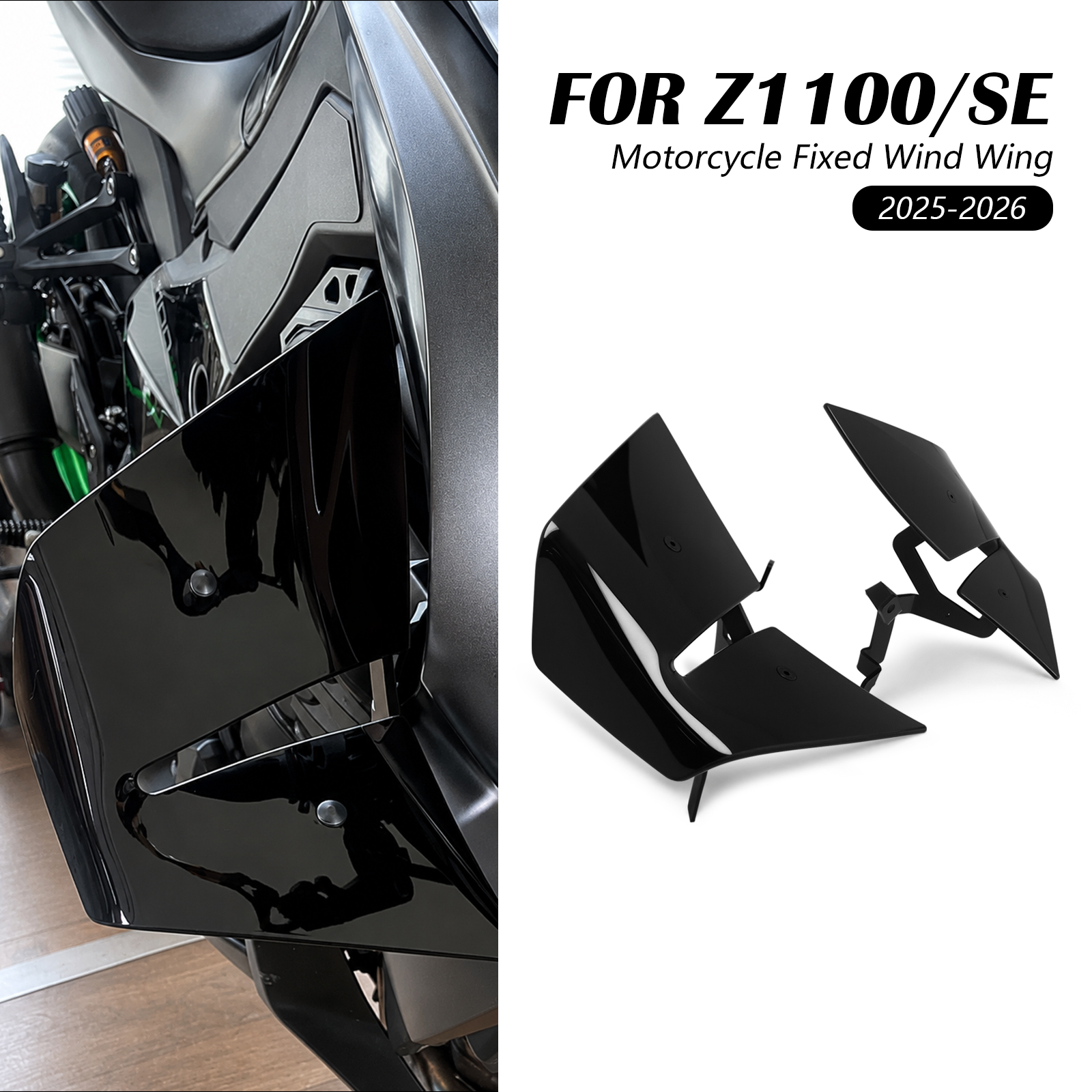 Z1100 New Motorcycle Accessories Side Wind Deflectors Front Side Fairing Spoilers Fit For z1100 Z1100SE Z1100 SE2025 2026